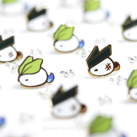 Black Sesame Mochi Mini Pin - Bunny