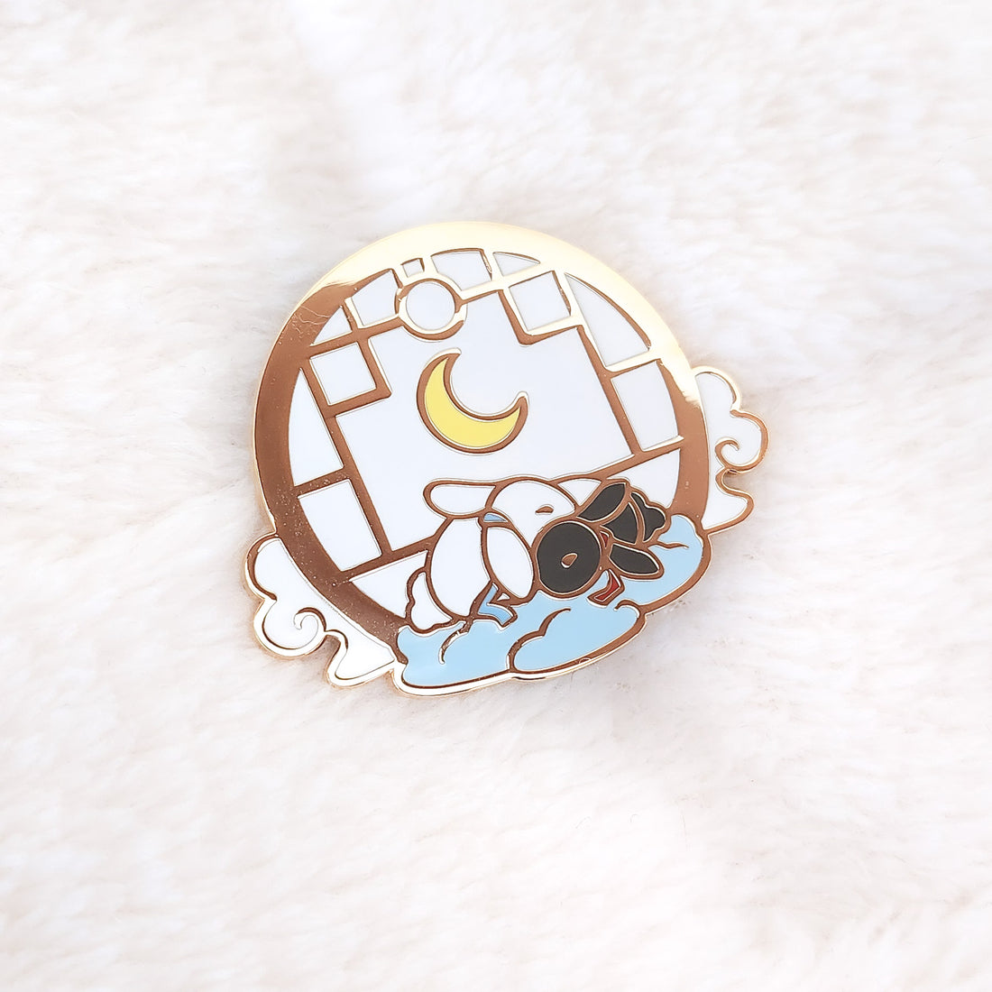 Cloud Naps Enamel Pin - Bunny