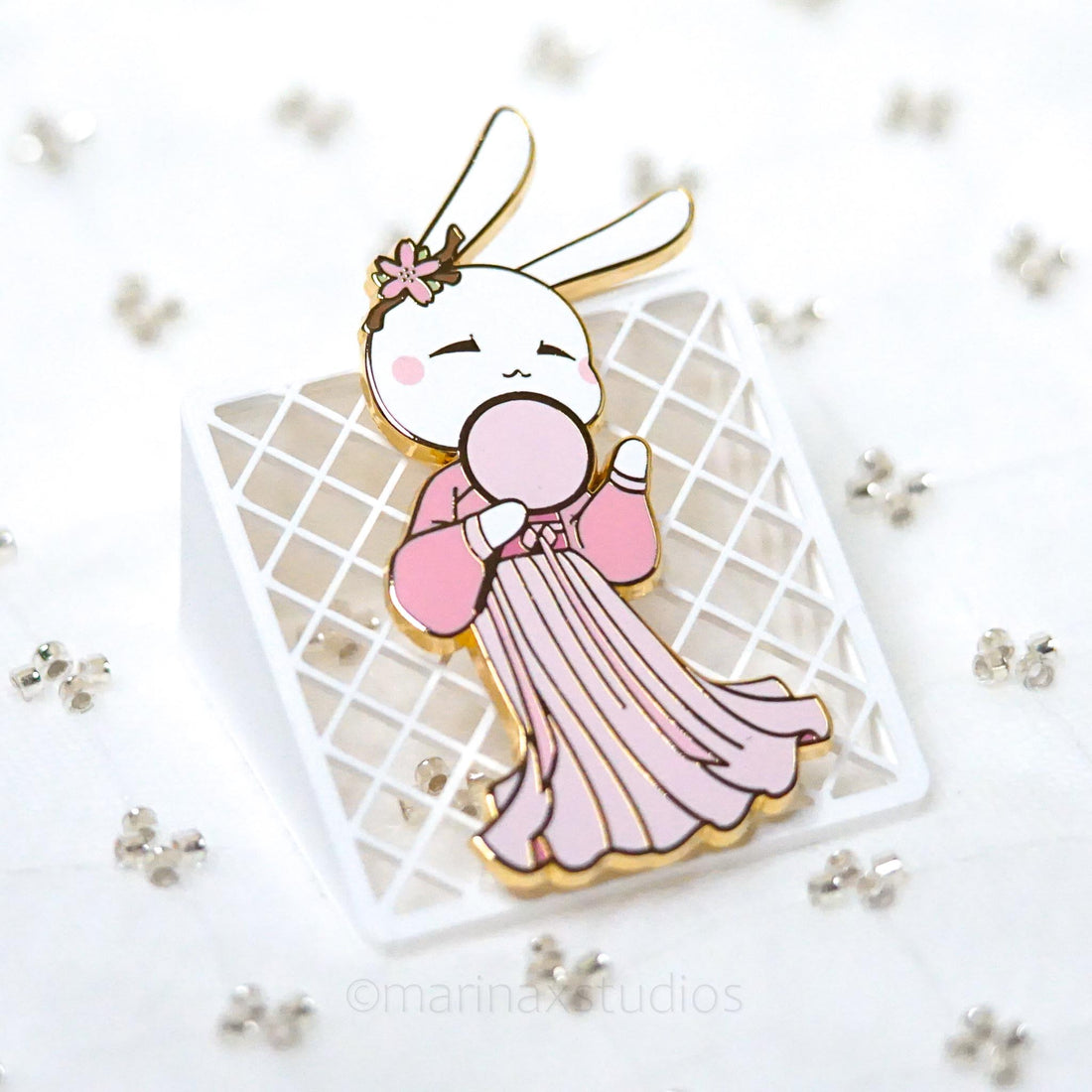 Sunrise Bunny Enamel Pin