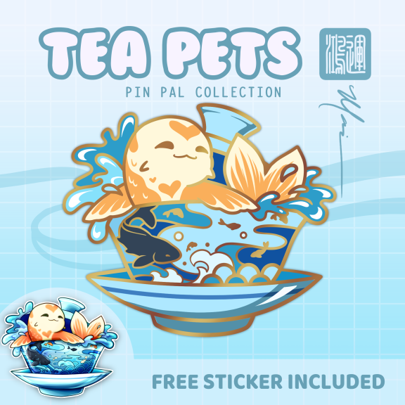Tea Pet - Splashing Koi