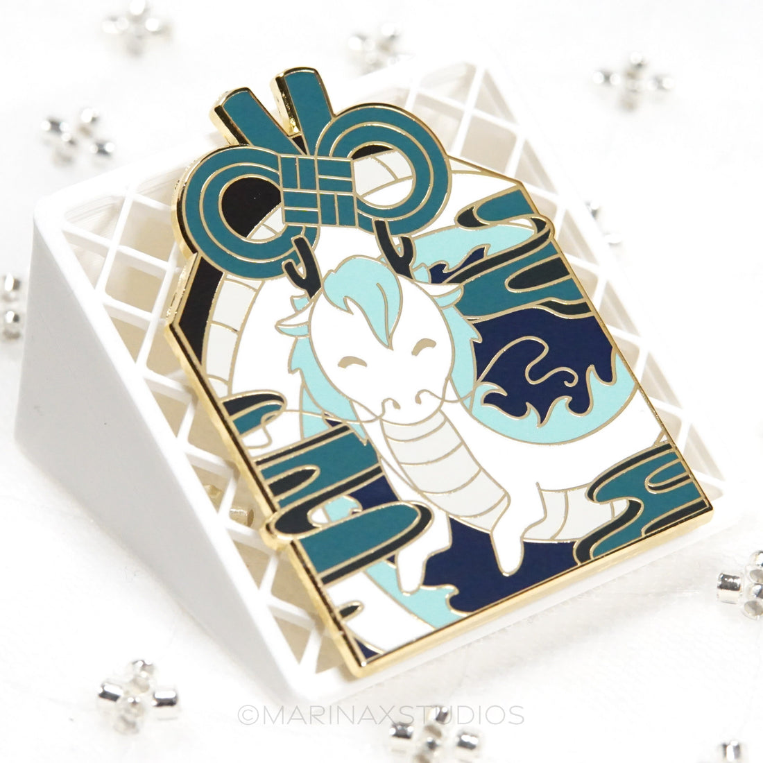 Dragon Omamori Enamel Pin
