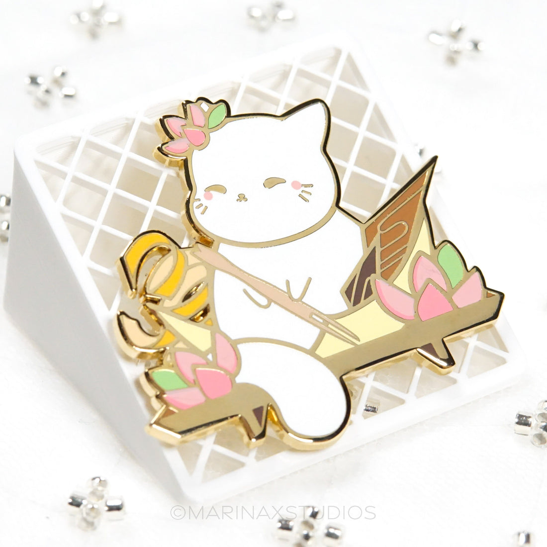 Mochi Icecream Enamel Pin - Cat