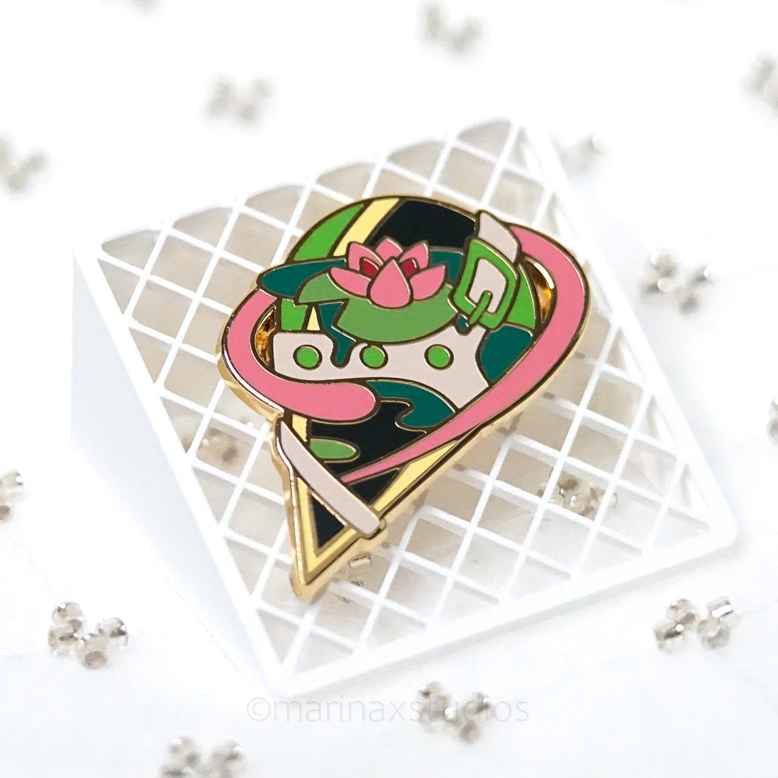 Lilly Pond Enamel Pin