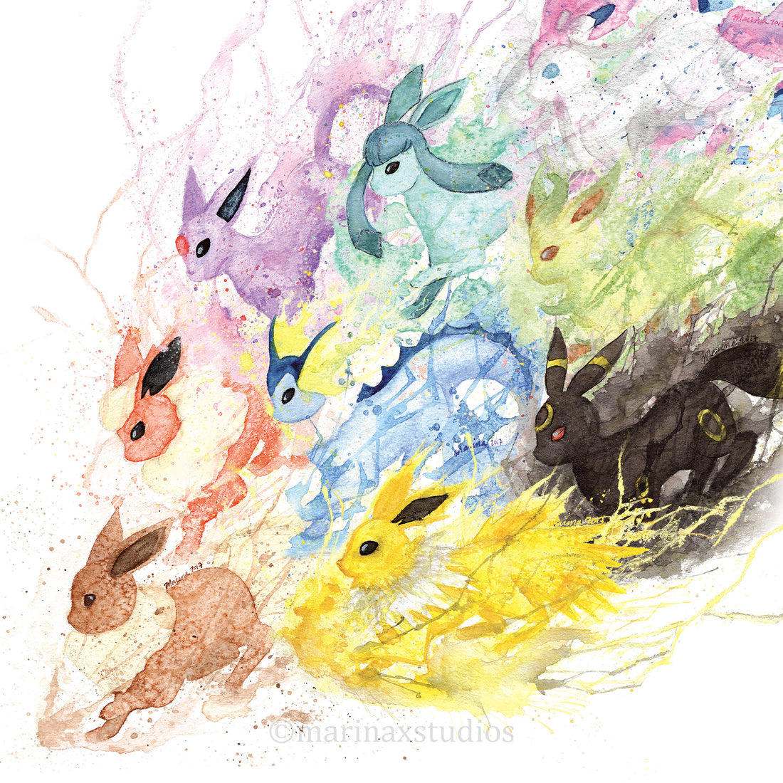 12x12 in. Watercolor Evolutions Print